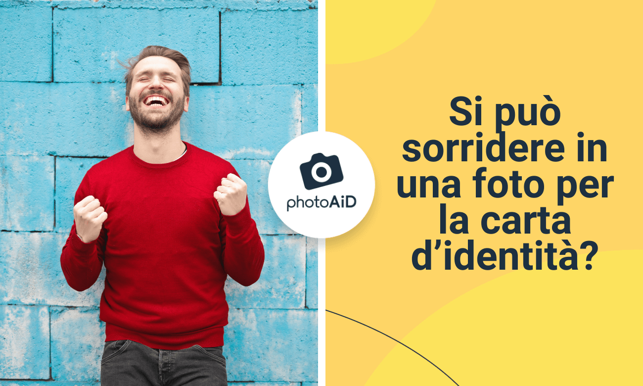 Si può sorridere in una foto per la carta d’identità?