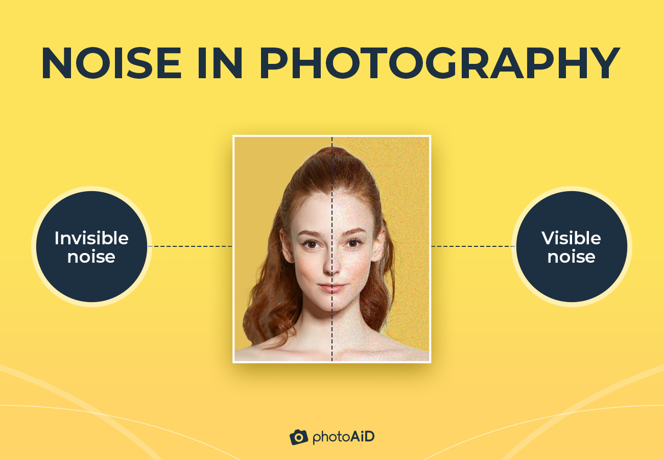 Examples of pictures with and without digital noise.